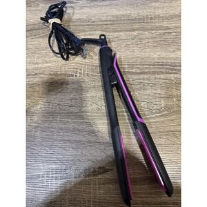 Bella Pro Flat Iron Hair Tool BP1524 Black Pink Working Hair Straightener TESTED